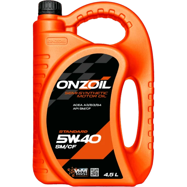 Моторное масло ONZOIL Standard 5W-40 SM/СF Полусинтетическое — 4.5L