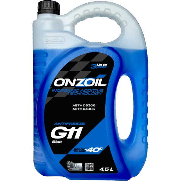Антифриз ONZOIL Аntifreeze G11 Blue -40 Неорганический — 4.5L