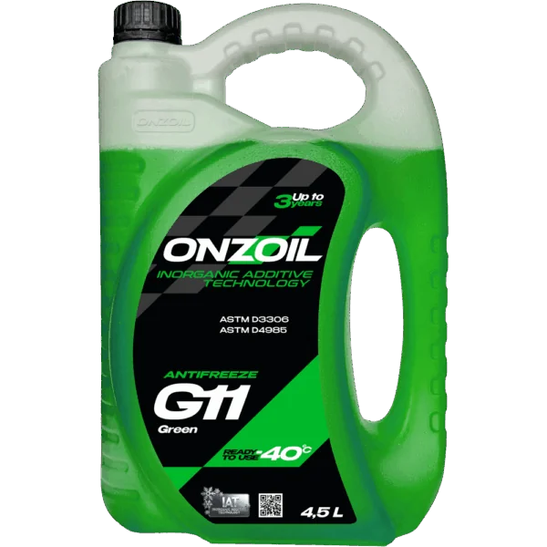 Антифриз ONZOIL Аntifreeze G11 Green -40 Неорганический — 4.5L