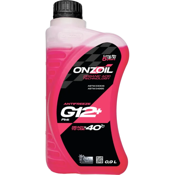 Антифриз ONZOIL Аntifreeze G12+ Pink -40 Карбоксилатный — 0.9L