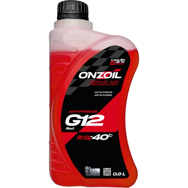Антифриз ONZOIL Аntifreeze G12 Red -40 Карбоксилатный — 0.9L