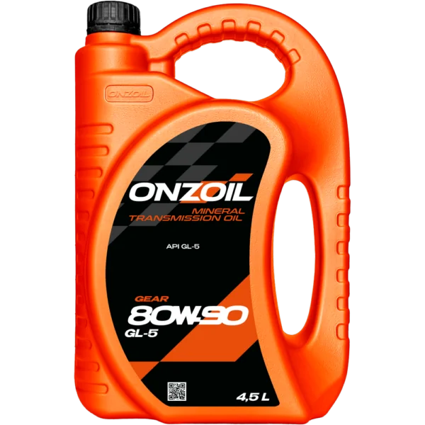 Трансмиссионное масло ONZOIL Gear 80W-90 GL-5 Минеральное — 4.5L