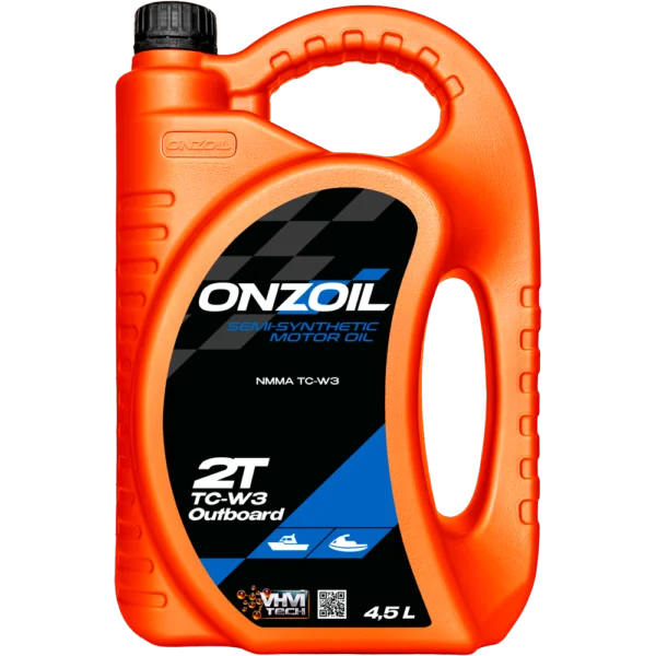 Моторное масло ONZOIL 2T TC-W3 Outboard Полусинтетическое — 4.5L