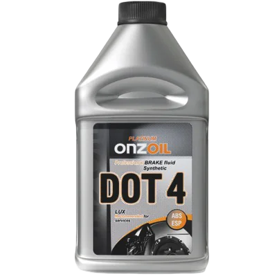 Жидкость тормозная ONZOIL DOT-4 LUX — Номинальный объем 375ml