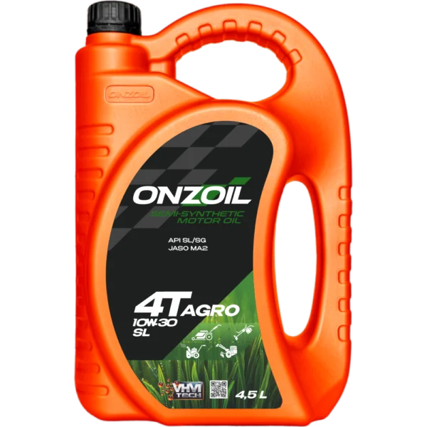 Моторное масло ONZOIL 4T AGRO 10W-30 SL Полусинтетическое — 4.5L