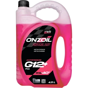 Антифриз ONZOIL Аntifreeze G12+ Pink -40 Карбоксилатный — 4.5L