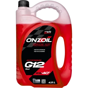 Антифриз ONZOIL Аntifreeze G12 Red -40 Карбоксилатный — 4.5L