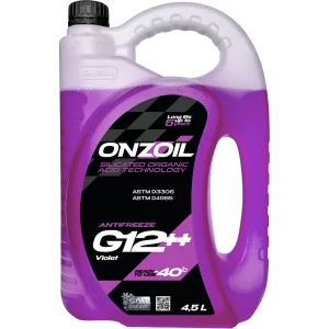 Антифриз ONZOIL Аntifreeze G12++ Violet -40 Лобридный — 4.5L