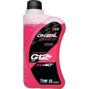 Антифриз ONZOIL Аntifreeze G12+ Pink -40 Карбоксилатный — 0.9L