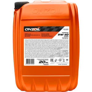 Моторное масло ONZOIL Premium 5W-40 A3/B4 Синтетическое — 20L