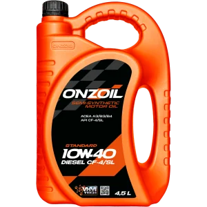 Моторное масло ONZOIL Standard 10W-40 Diesel CF-4/SL Полусинтетическое — 4.5L