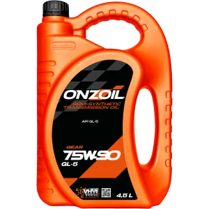 Трансмиссионное масло ONZOIL Gear 75W-90 GL-5 Полусинтетическое — 4.5L
